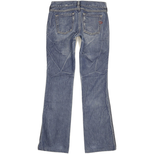 Diesel Zink Women Blue Bootcut Slim Jeans W28 L32