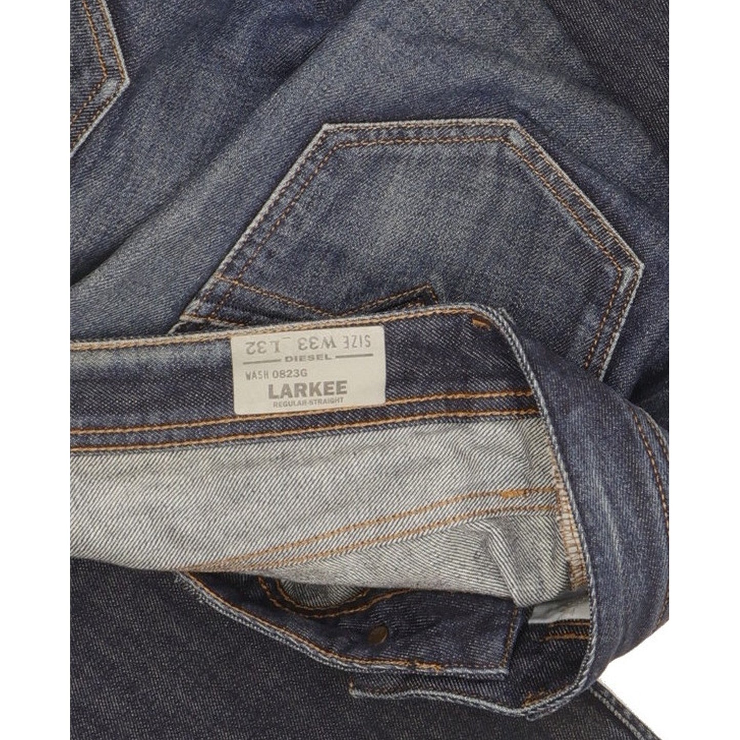 Diesel Larkee Men Blue Straight Regular Jeans W33 L32