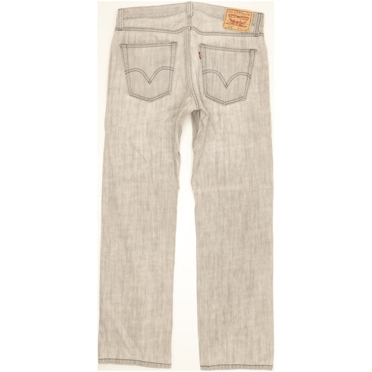 Levi's 514 Men Grey Straight Slim Jeans W33 L30