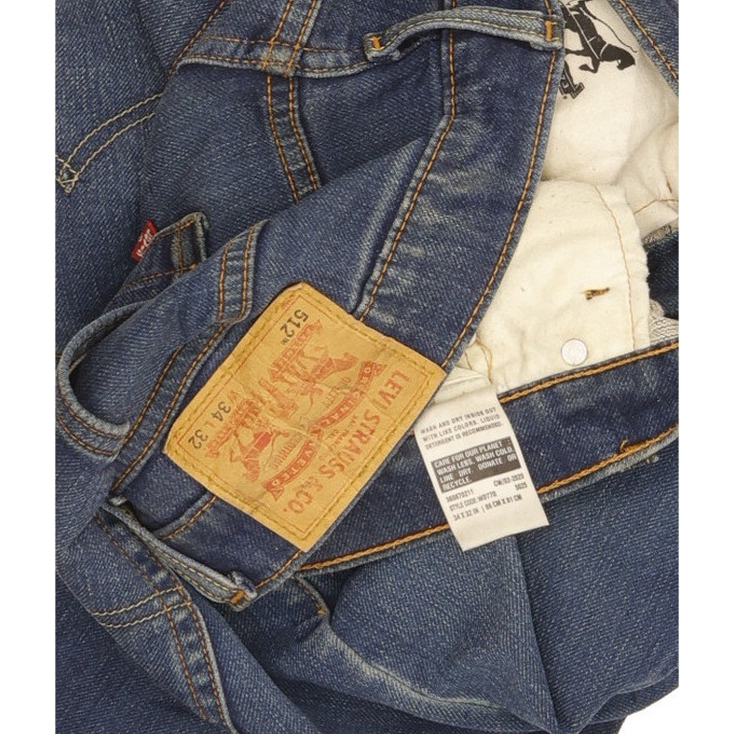 Diesel 512 Blue Tapered Slim Stretch Jeans High Waisted W34 L32
