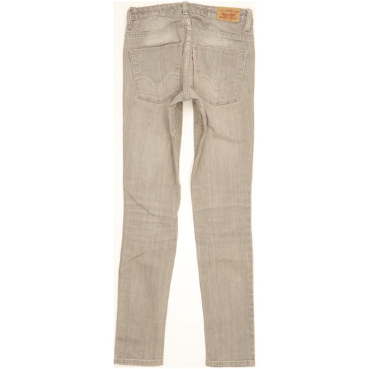 Levi's Kids Grey Skinny Slim Stretch Jeans W26 L29