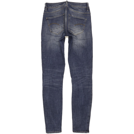 G-Star D-Staq Women Blue Skinny Slim Stretch Jeans W27 L32