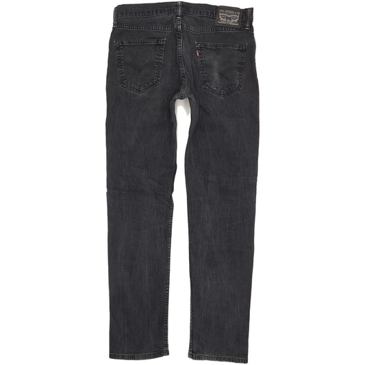 Levi's 511 Men Black Straight Slim Stretch Jeans W34 L33