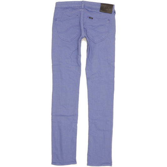 Lee Lynn Women Purple Straight Slim Stretch Jeans W27 L32