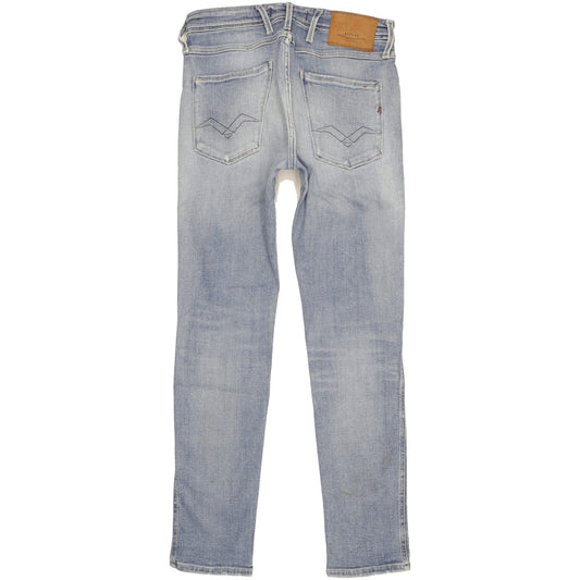 Replay Anbass Men Blue Skinny Slim Stretch Jeans W29 L30