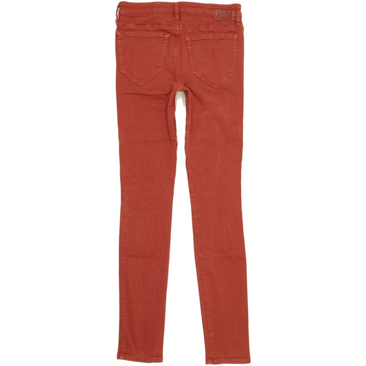 Diesel Skinzee Women Red Skinny Slim Stretch Jeans W27 L31