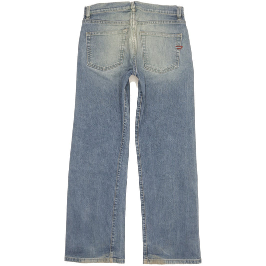 Diesel Skint Women Blue Straight Loose Stretch Jeans W28 L27