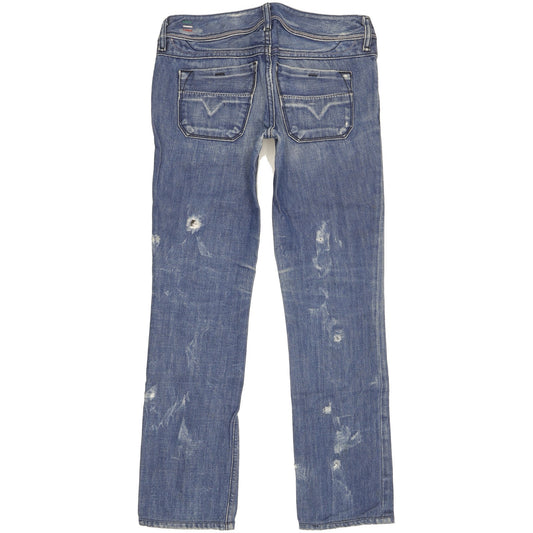 Diesel Lowky Women Blue Straight Slim Jeans W25 L27
