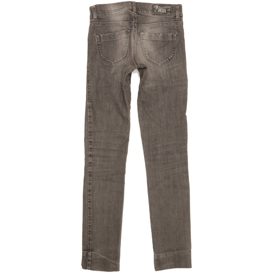 Diesel Livier Women Grey Skinny Slim Jegging Stretch Jeans W25 L29