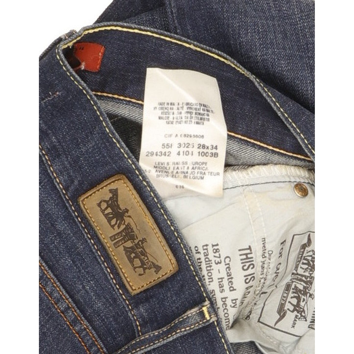Levi's Patty Anne Women Blue Straight Slim Stretch Jeans W28 L34