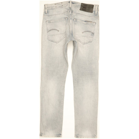 G-Star 3301 Men Blue Skinny Slim Stretch Jeans W28 L28