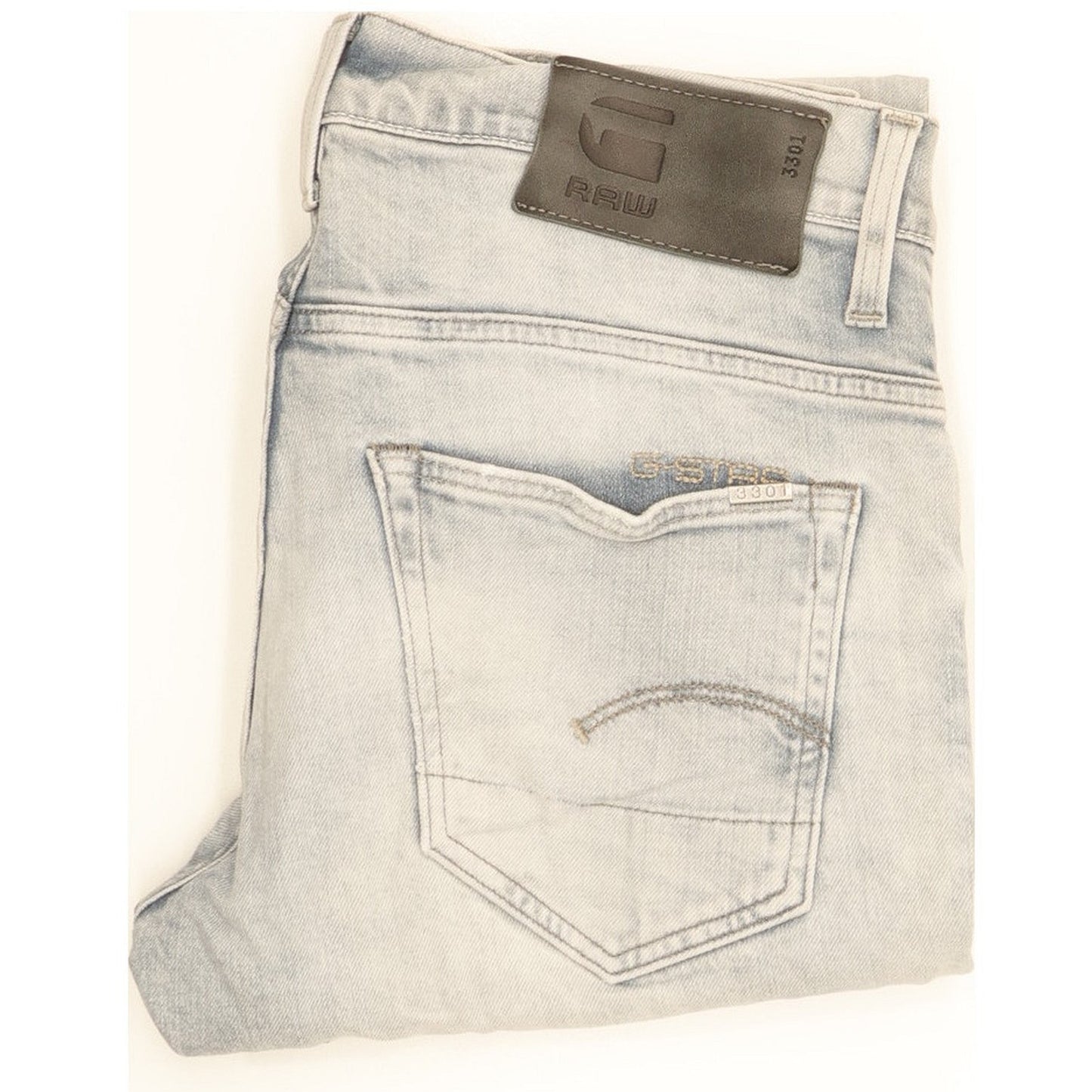 G-Star 3301 Men Blue Skinny Slim Stretch Jeans W28 L28