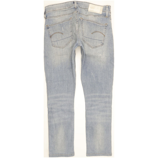 G-Star 3301 Deconstructed Men Blue Skinny Slim Stretch Jeans W32 L28