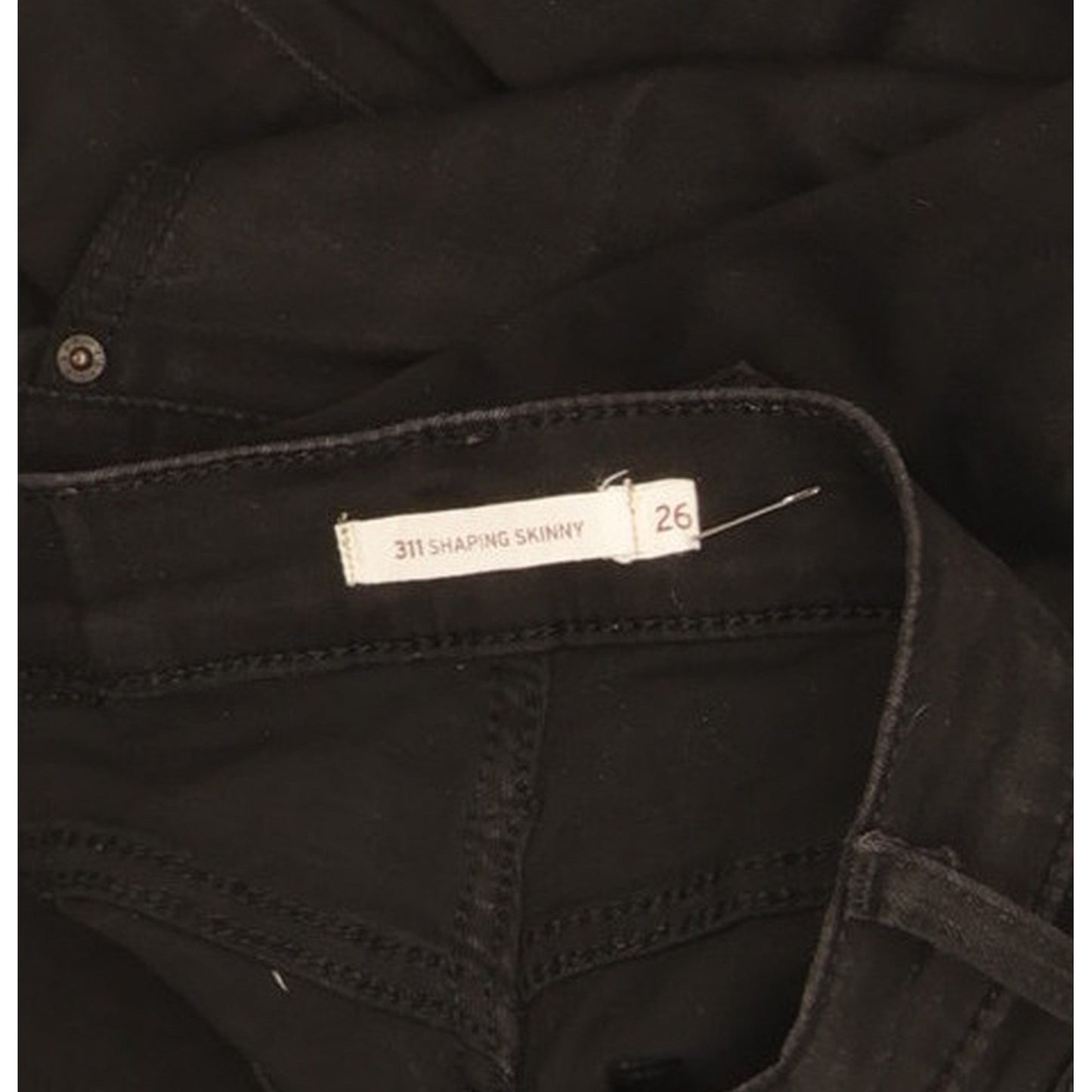 Levi's 311 Shaping Women Black Skinny Slim Stretch Jeans W26 L28