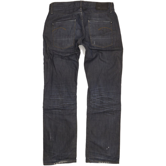 G-Star Mc Arthur Men Navy Straight Regular Jeans W34 L34
