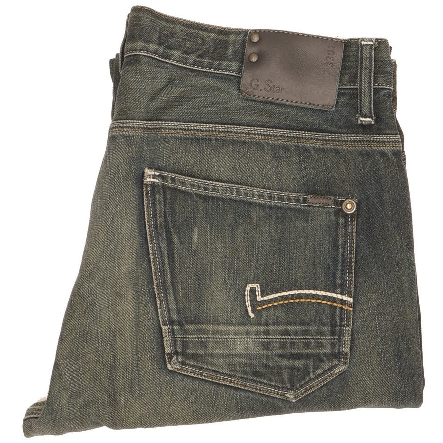 G-Star Men Blue Straight Regular Jeans W36 L26