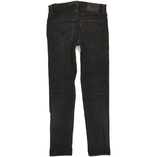 Levi's 512 Men Black Tapered Slim Stretch Jeans W30 L30