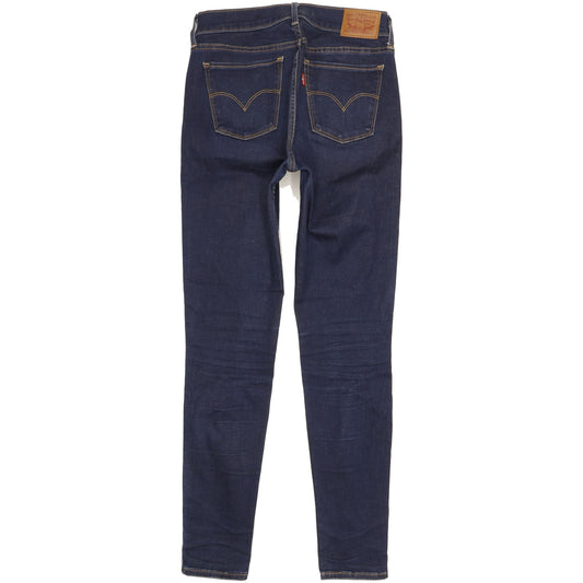 Levi's 710 Super Women Blue Skinny Slim Stretch Jeans W28 L30