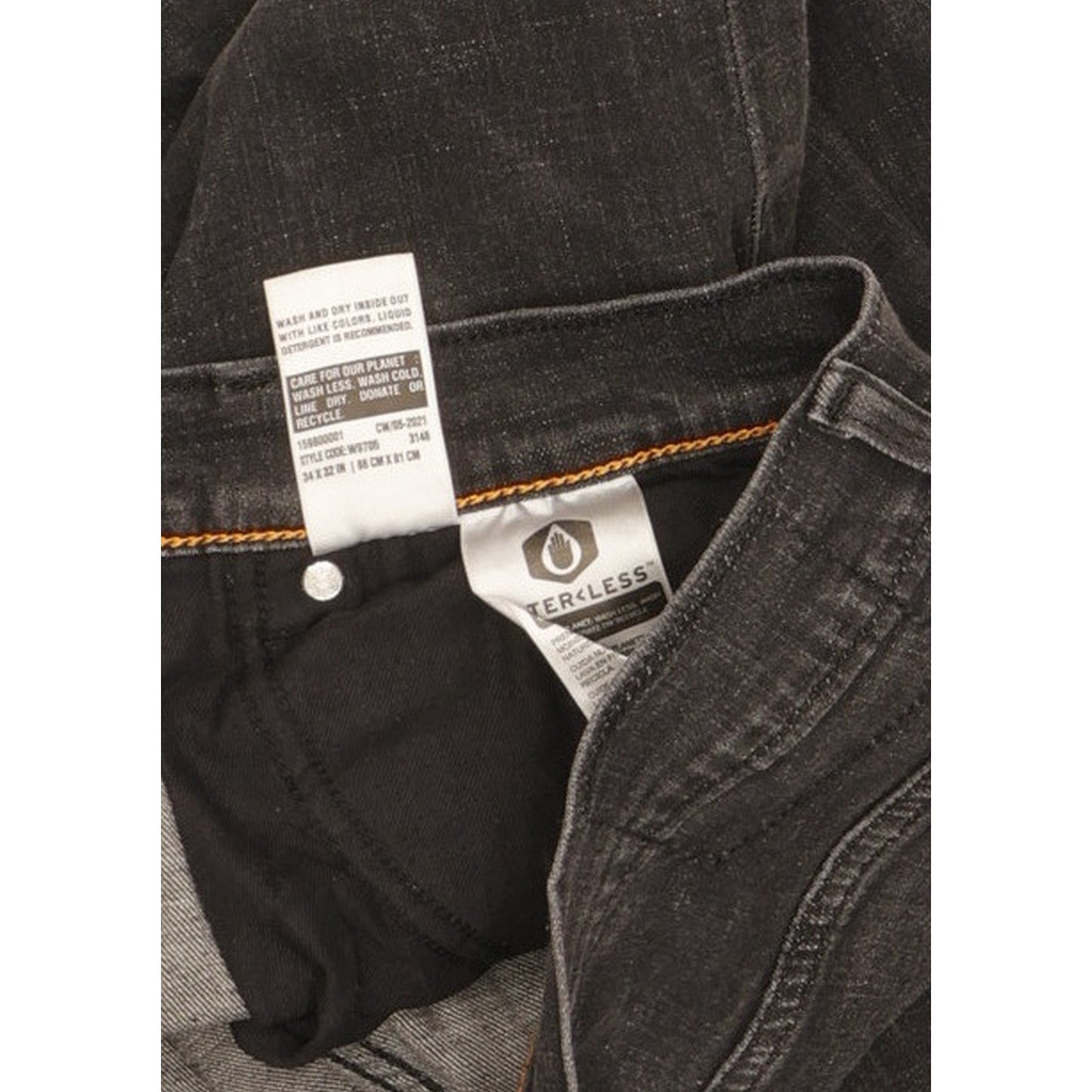 Levi's Men Black Straight Slim Stretch Jeans W34 L32