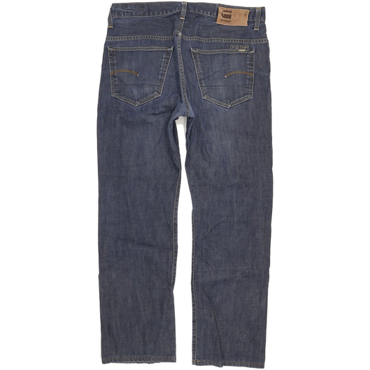 G-Star Men Blue Straight Regular Jeans W36 L31
