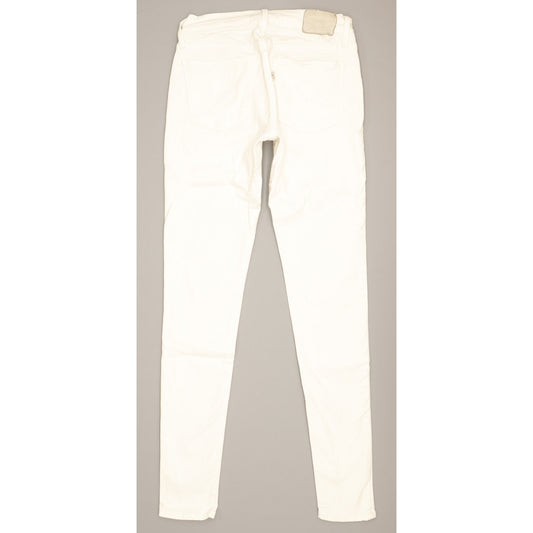 Levi's 710 Super Women White Skinny Slim Stretch Jeans W25 L30
