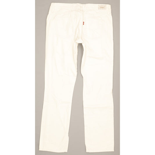 Levi's 552 Women White Straight Slim Stretch Jeans W28 L29