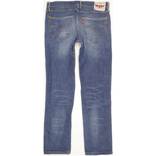 Levi's 519 Men Blue Straight Slim Stretch Jeans W32 L31