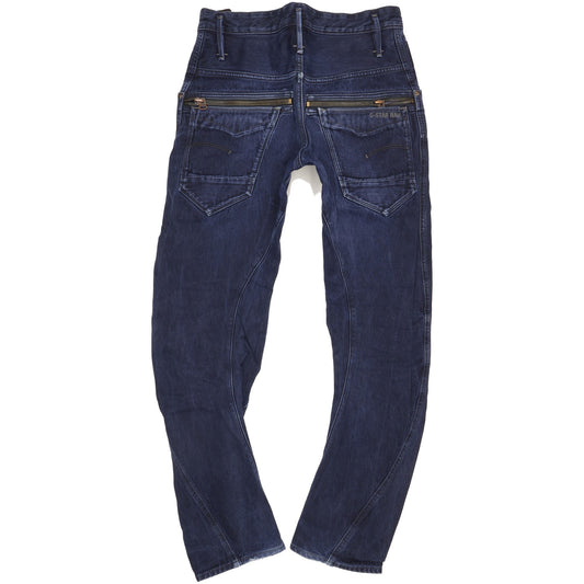 G-Star New Riley 3D Men Navy Tapered Loose Jeans W30 L32