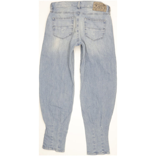 Diesel Saada Women Blue Tapered Loose Stretch Jeans W25 L28