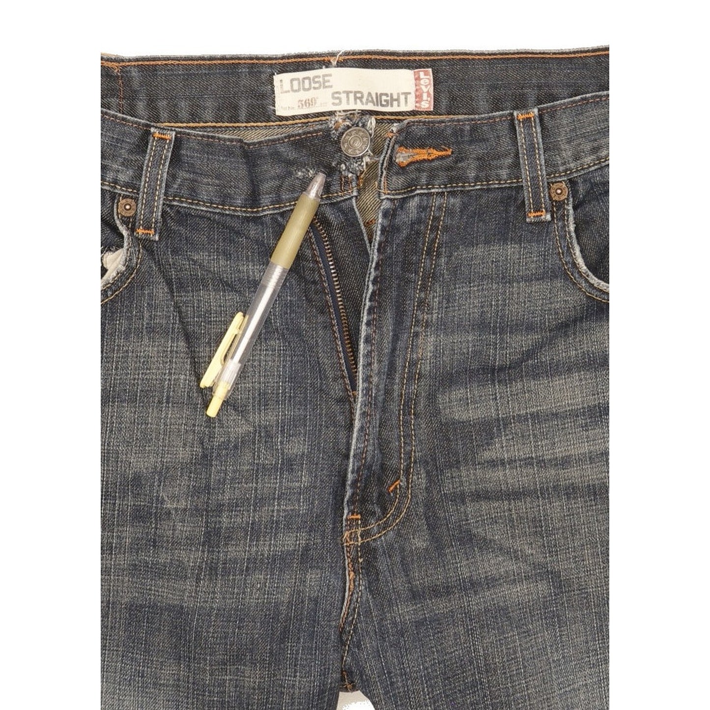 Levi's 569 Men Blue Straight Loose Jeans W34 L34