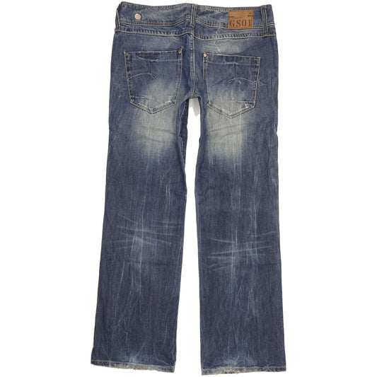 G-Star Ford Women Blue Straight Loose Jeans W31 L32
