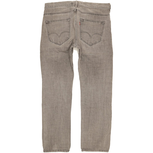 Levi's 504 Men Grey Straight Regular Jeans W34 L30