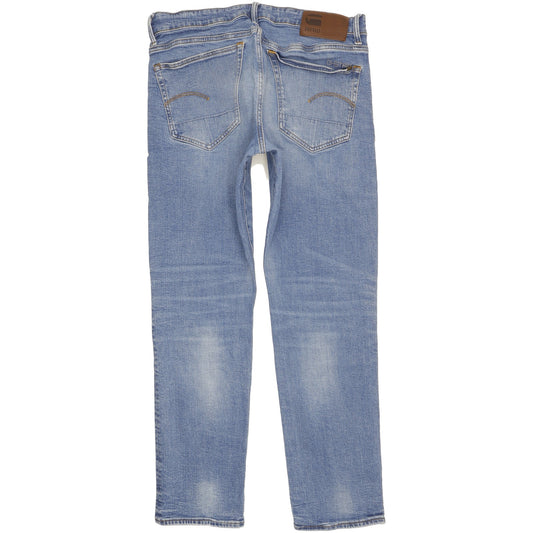 G-Star 3301 Men Blue Straight Regular Jeans W34 L31