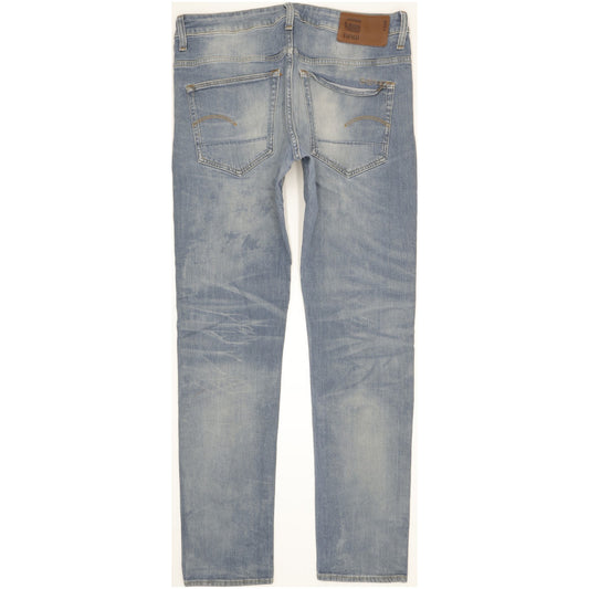 G-Star 3301 Men Blue Tapered Slim Stretch Jeans W33 L32