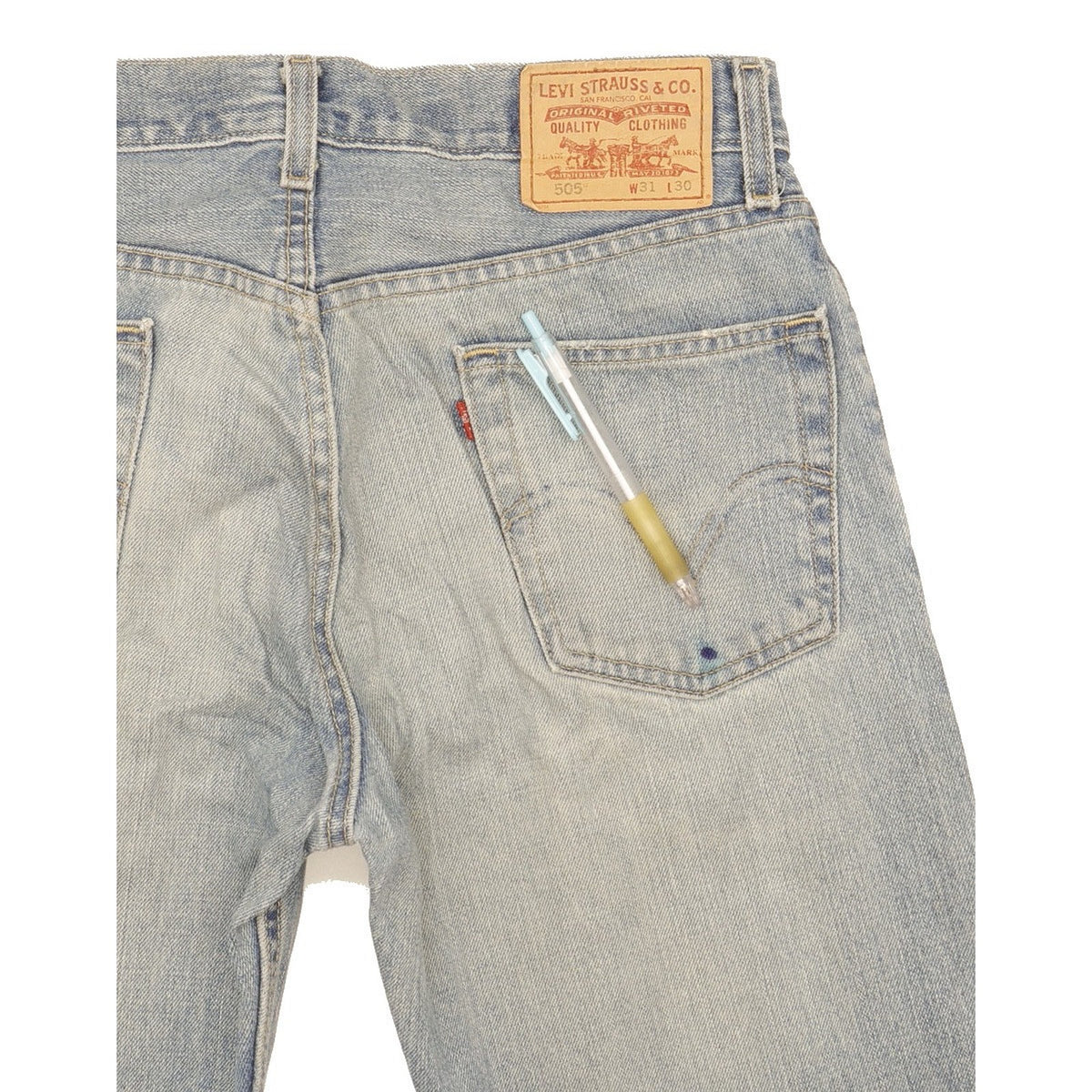 Levi's 505 Men Blue Straight Regular Jeans W31 L30