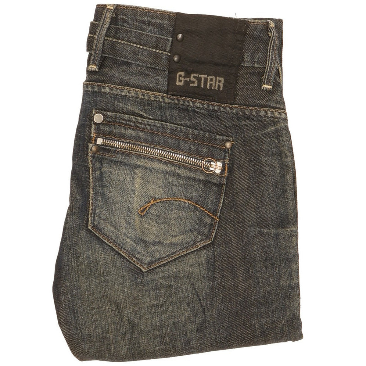 G-Star Women Blue Straight Slim Jeans W28 L33