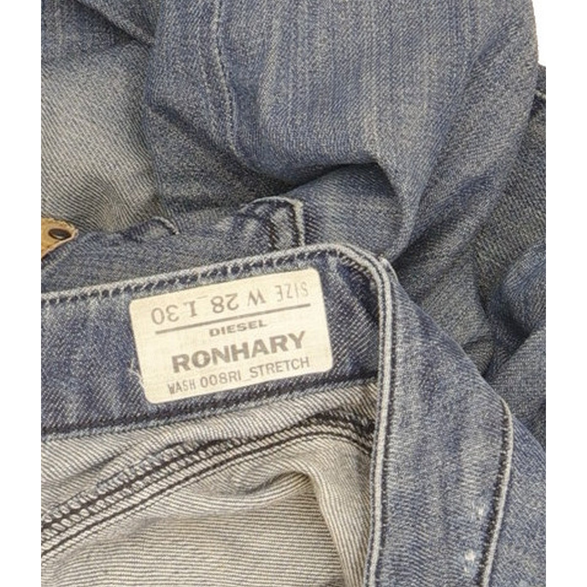 Diesel Ronhary Men Blue Straight Slim Stretch Jeans W28 L30