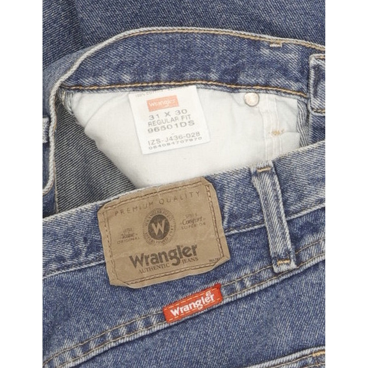 Wrangler Men Blue Straight Regular Jeans W31 L30
