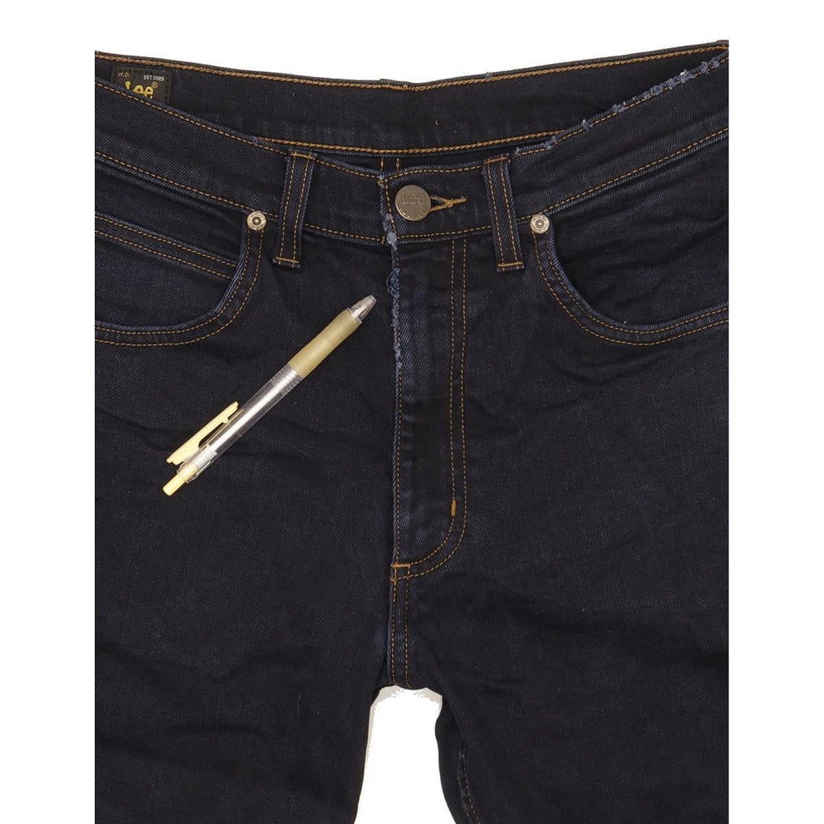 Lee Brooklyn Men Navy Straight Regular Stretch Jeans W31 L32