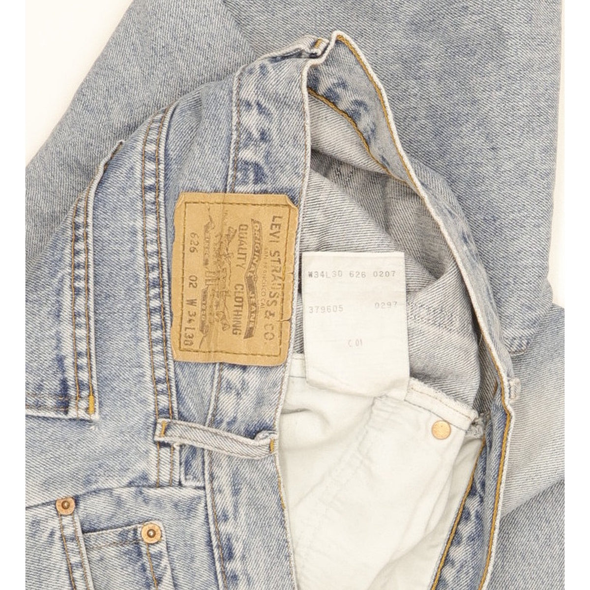 Levi's 626 Men Blue Tapered Relaxed Jeans W34 L30