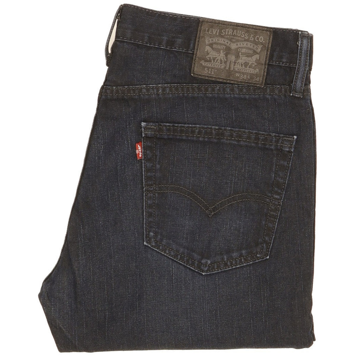 Levi's 511 Men Navy Straight Slim Jeans W34 L34