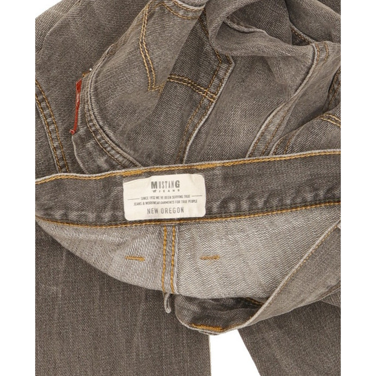 Mustang New Oregon Men Grey Straight Regular Jeans W30 L31
