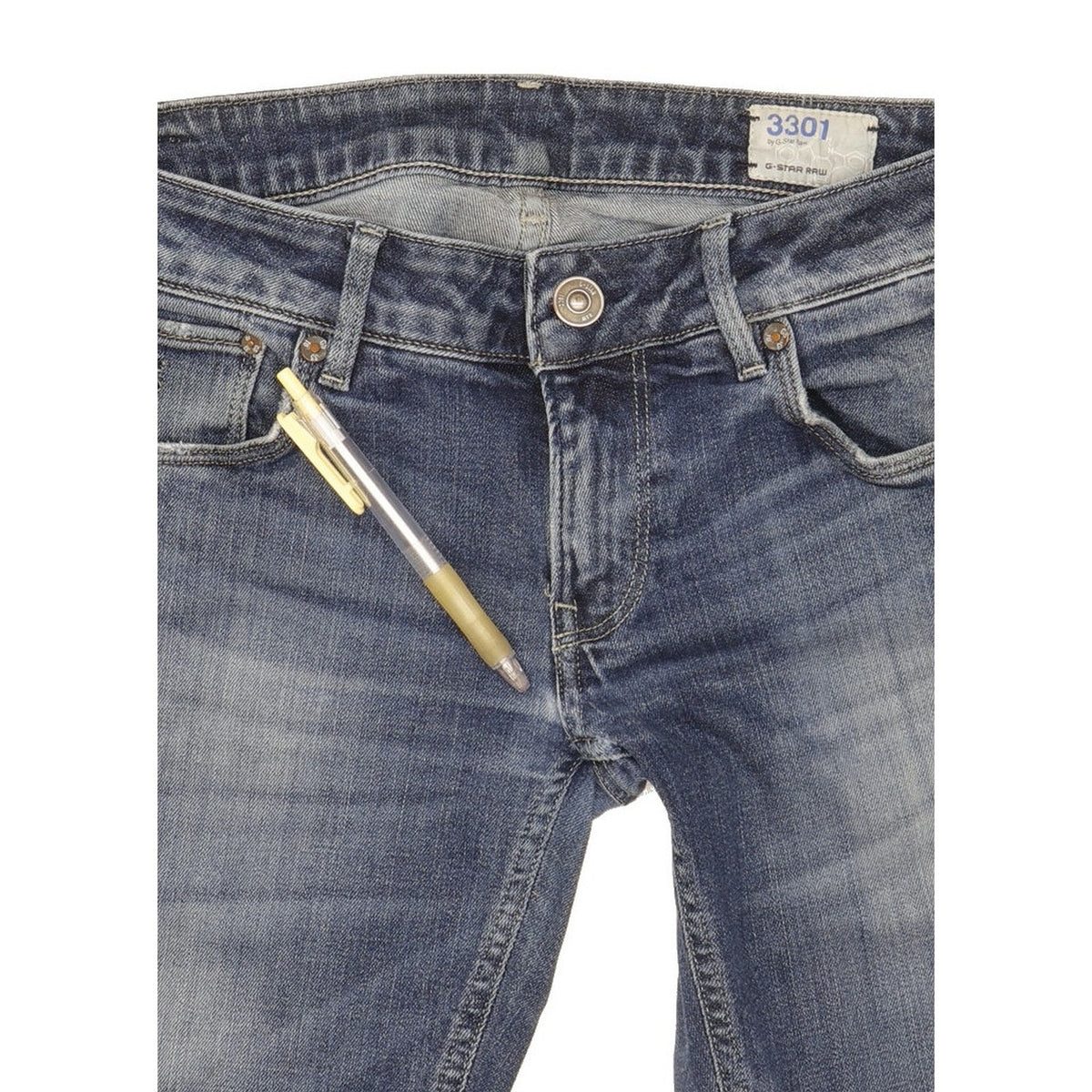 G-Star Women Blue Straight Slim Jeans W30 L28