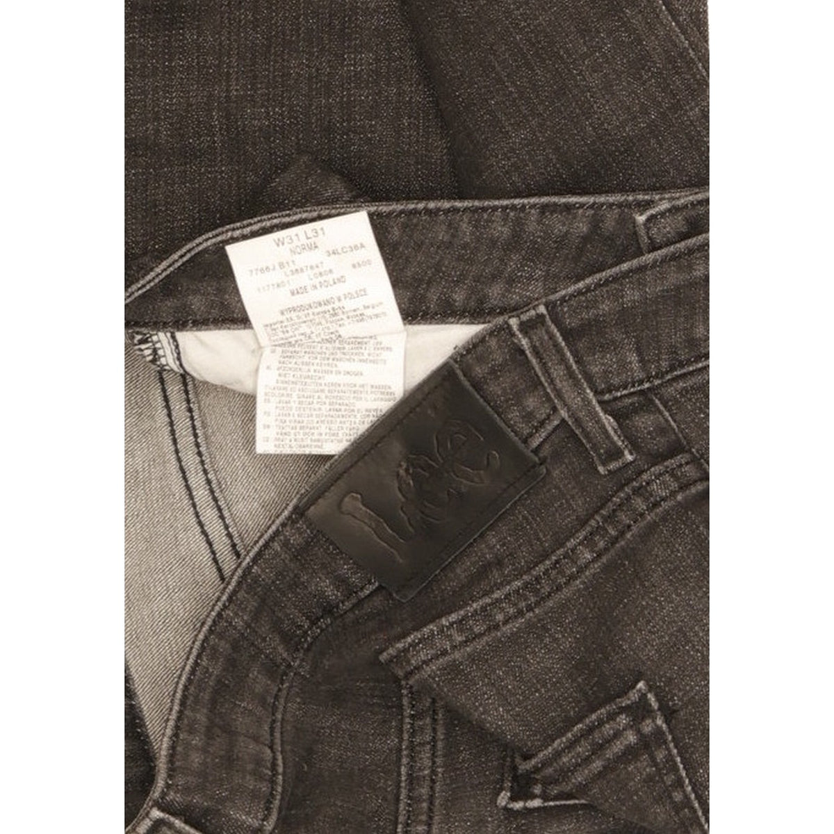Lee Norma Women Black Skinny Slim Stretch Jeans W31 L31