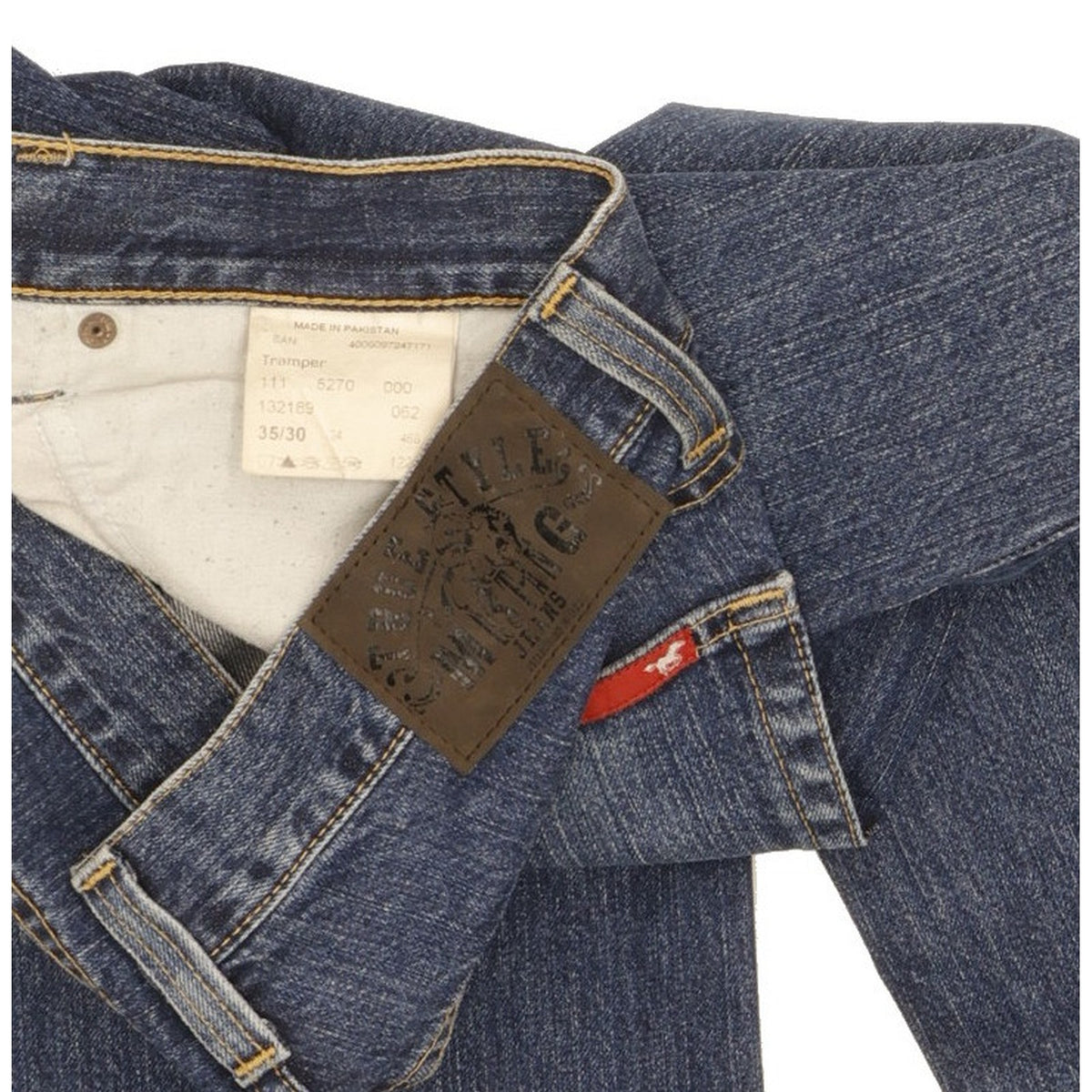 Mustang Tramper Men Blue Straight Regular Jeans W35 L30