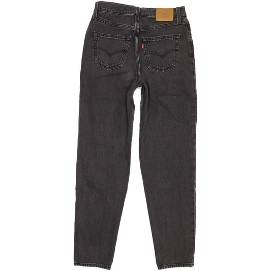 Levi's 80's Black Tapered Relaxed Mom Jeans High Waisted W28 L30