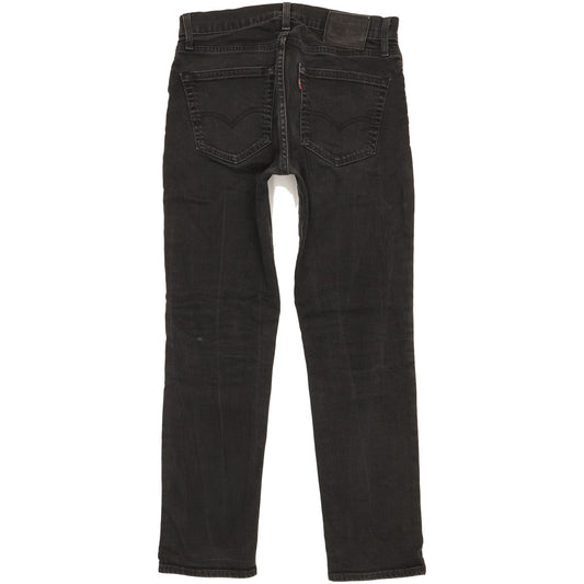 Levi's 511 Men Black Straight Slim Stretch Jeans W32 L29