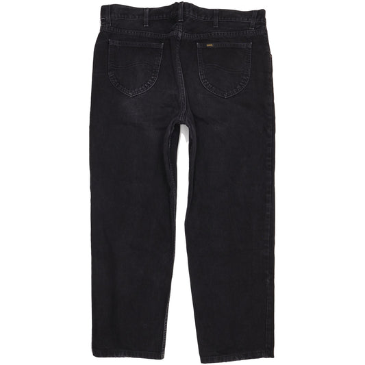Lee Men Black Straight Regular Jeans W40 L29