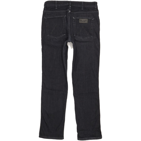 Wrangler Arizona Men Black Straight Regular Stretch Jeans W34 L32