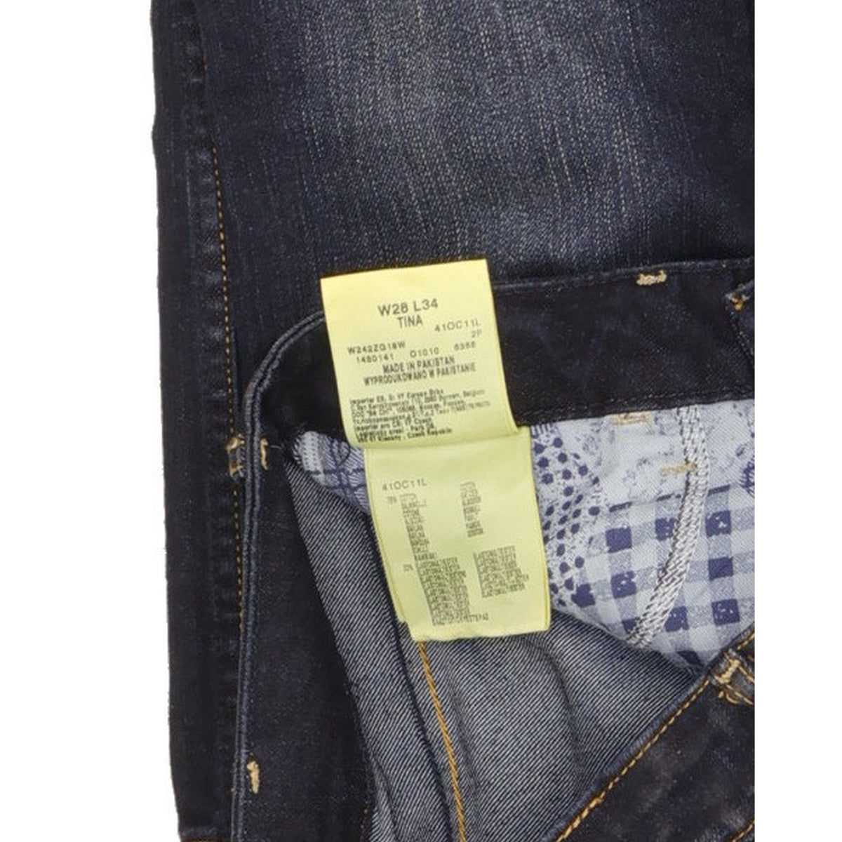 Wrangler Tina Women Blue Bootcut Slim Stretch Jeans W28 L34